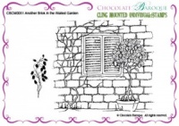 Another Brick in the Walled Garden cling mounted rubber stamp